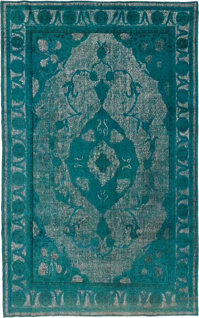 Hand Carved Over-Dyed Rug - 7' 4" x 11' 9" (88" x 141")