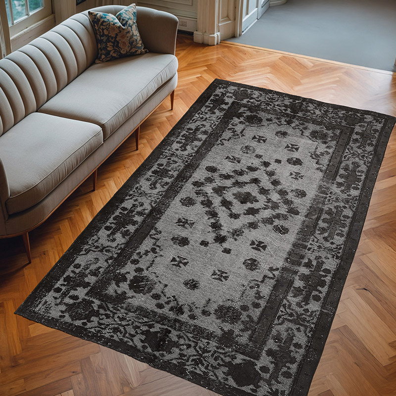 Alfombra Tallada a Mano Sobre Teñida - 182 cm x 318 cm - K0080786
