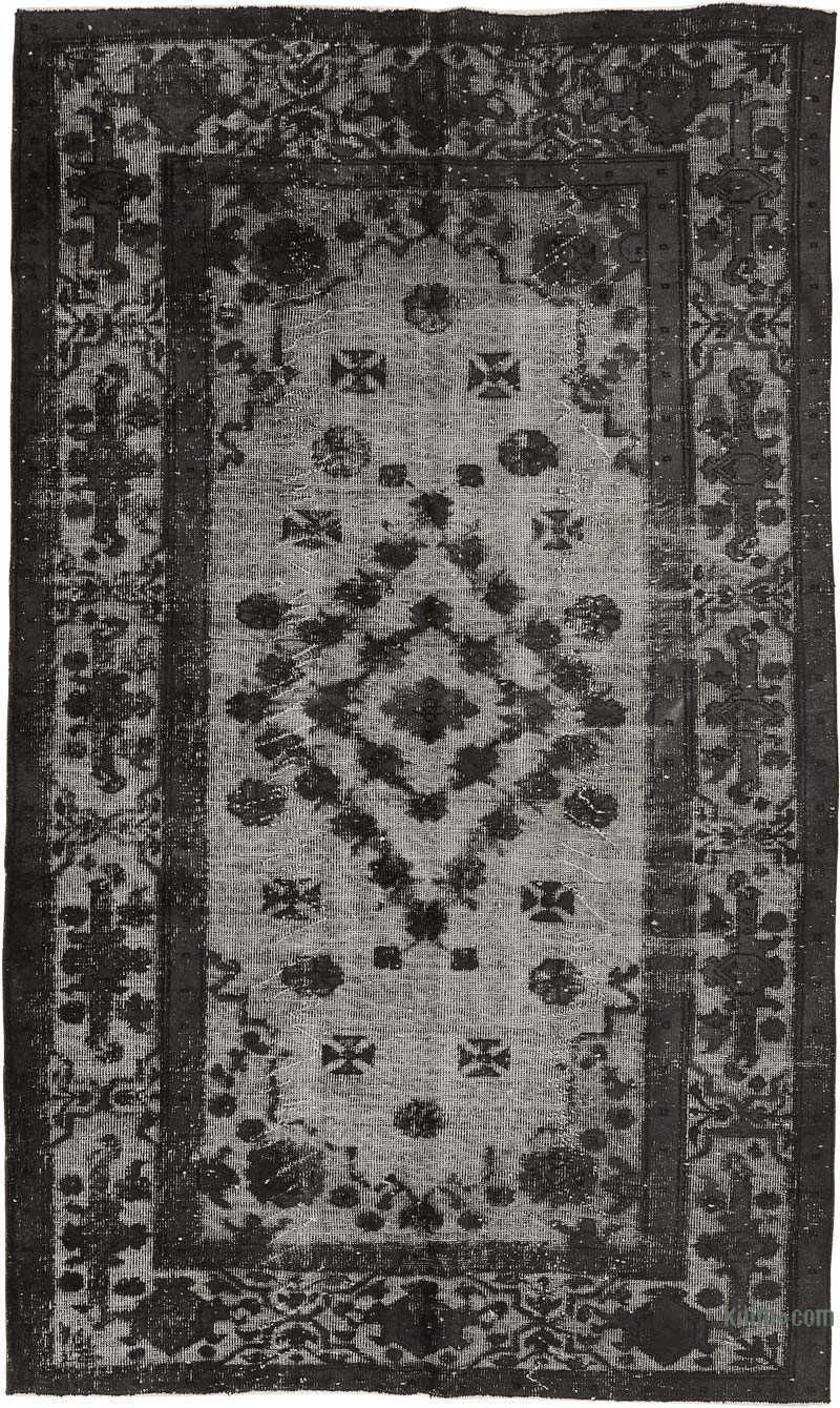 Alfombra Tallada a Mano Sobre Teñida - 182 cm x 318 cm - K0080786