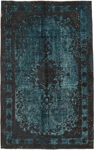 Hand Carved Over-Dyed Rug - 5' 2" x 8' 4" (62" x 100")