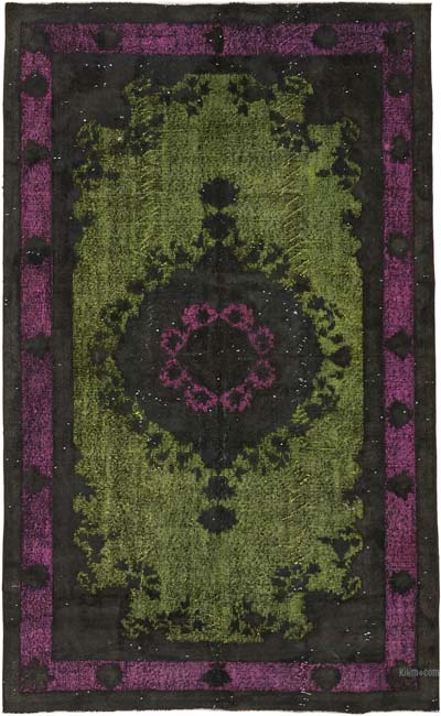 Alfombra Tallada a Mano Sobre Teñida - 168 cm x 282 cm