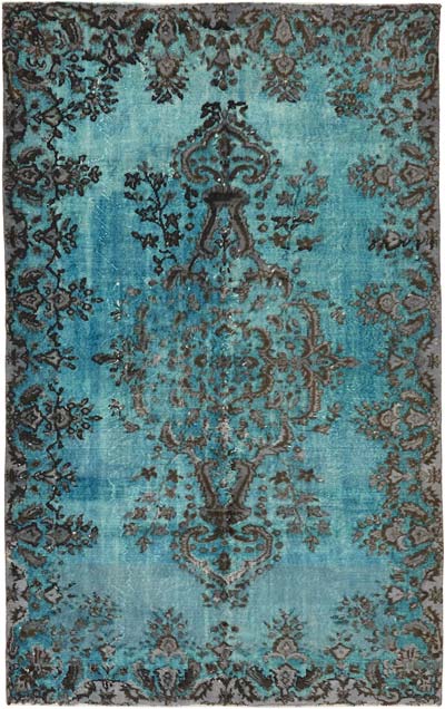 Hand Carved Over-Dyed Rug - 5' 11" x 9' 5" (71" x 113")