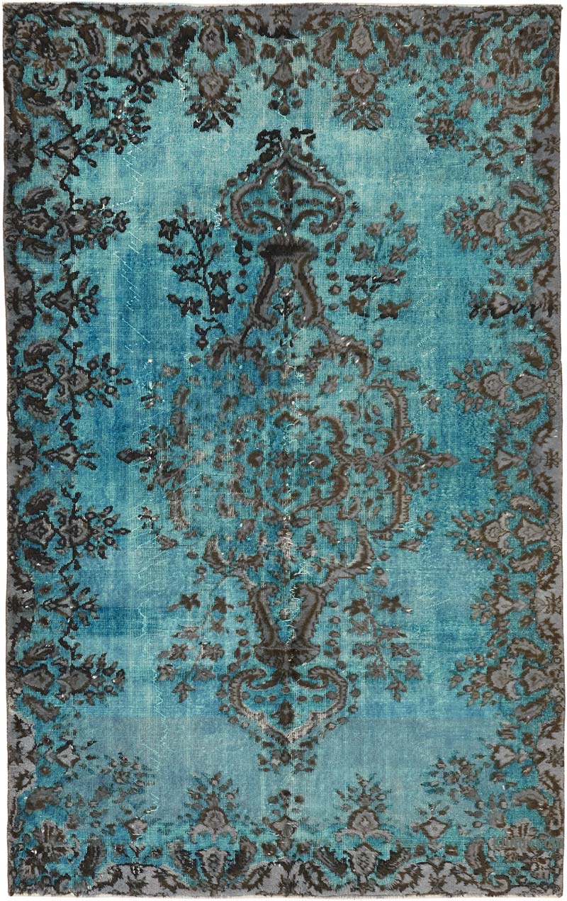 Hand Carved Over-Dyed Rug - 5' 11" x 9' 5" (71" x 113") - K0080791