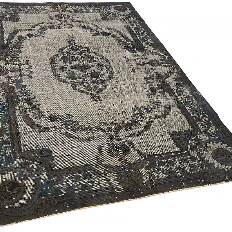 Hand Carved Over-Dyed Rug - 5' 3" x 8' 8" (63" x 104") - K0080794