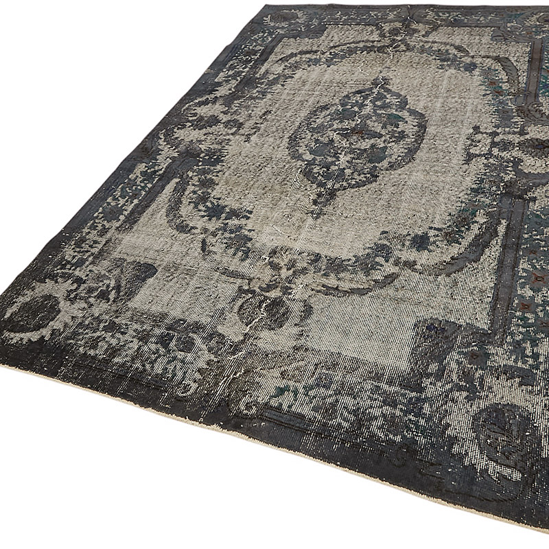 Hand Carved Over-Dyed Rug - 5' 3" x 8' 8" (63" x 104") - K0080794