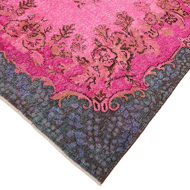Hand Carved Over-Dyed Rug - 5' 1" x 9' 7" (61" x 115") - K0080800