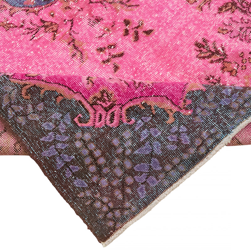 Hand Carved Over-Dyed Rug - 5' 1" x 9' 7" (61" x 115") - K0080800
