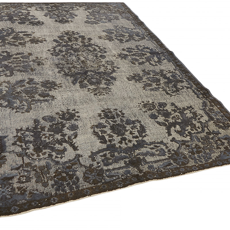 Hand Carved Over-Dyed Rug - 6' 5" x 9' 2" (77" x 110") - K0080801