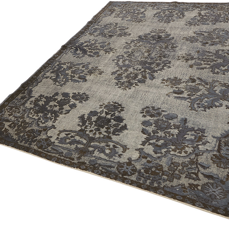Hand Carved Over-Dyed Rug - 6' 5" x 9' 2" (77" x 110") - K0080801