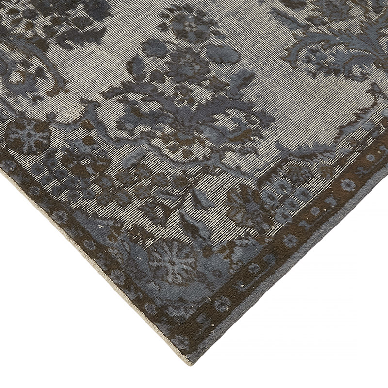 Hand Carved Over-Dyed Rug - 6' 5" x 9' 2" (77" x 110") - K0080801