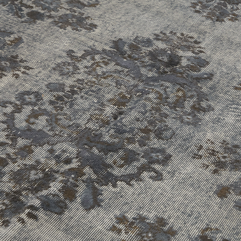 Hand Carved Over-Dyed Rug - 6' 5" x 9' 2" (77" x 110") - K0080801