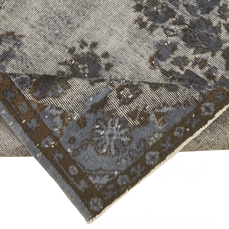 Hand Carved Over-Dyed Rug - 6' 5" x 9' 2" (77" x 110") - K0080801