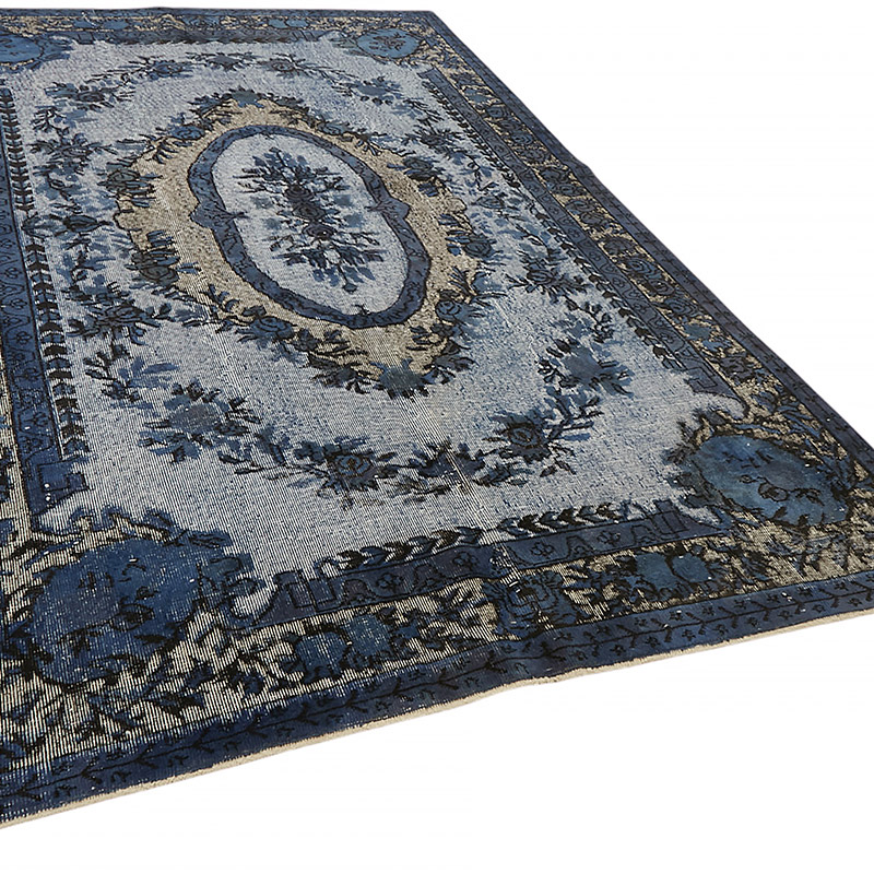 Hand Carved Over-Dyed Rug - 6' 2" x 10' 2" (74" x 122") - K0080805