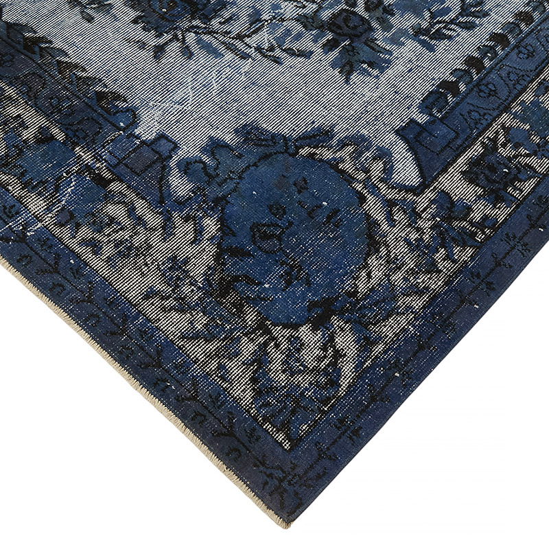 Hand Carved Over-Dyed Rug - 6' 2" x 10' 2" (74" x 122") - K0080805
