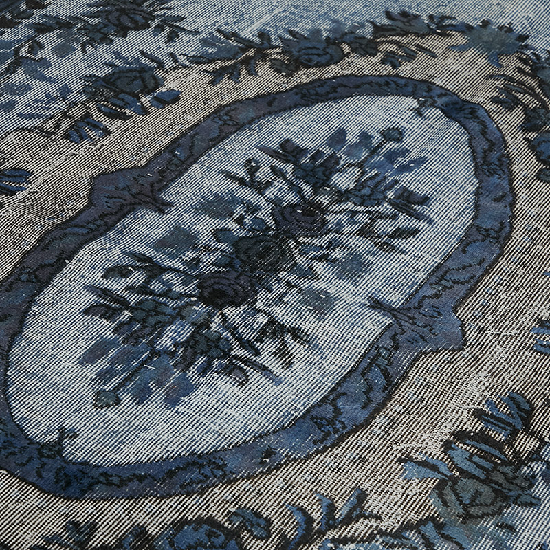 Hand Carved Over-Dyed Rug - 6' 2" x 10' 2" (74" x 122") - K0080805