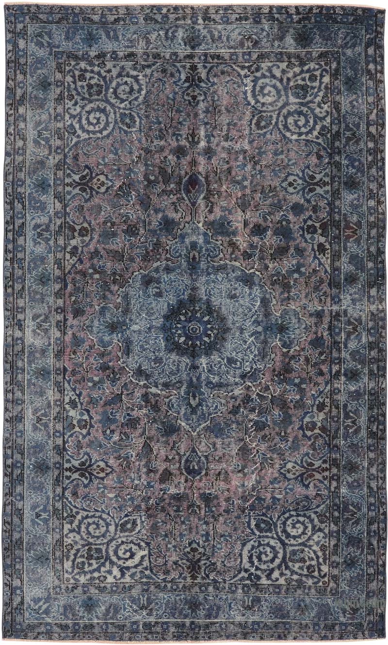 Hand Carved Over-Dyed Rug - 5' 5" x 8' 10" (65" x 106") - K0080808