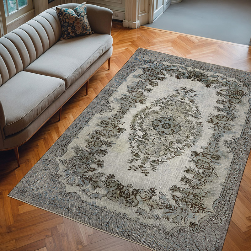 El Oyması Boyalı Halı - 196 cm x 287 cm - K0080810