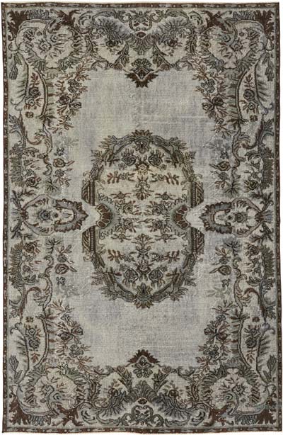 Hand Carved Over-Dyed Rug - 5' 9" x 8' 11" (69" x 107")