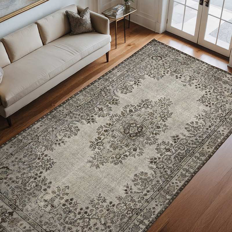 El Oyması Boyalı Halı - 191 cm x 334 cm - K0080813