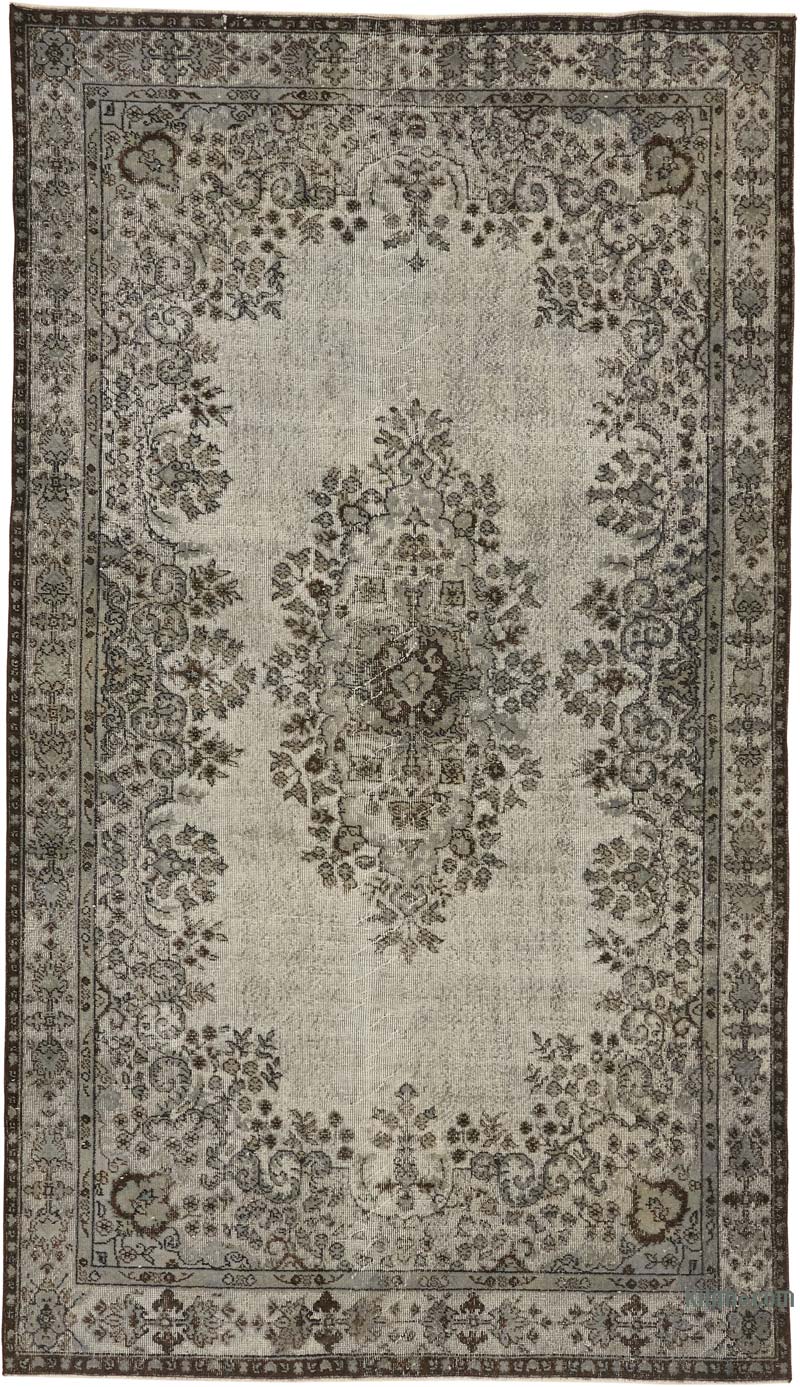 El Oyması Boyalı Halı - 191 cm x 334 cm - K0080813