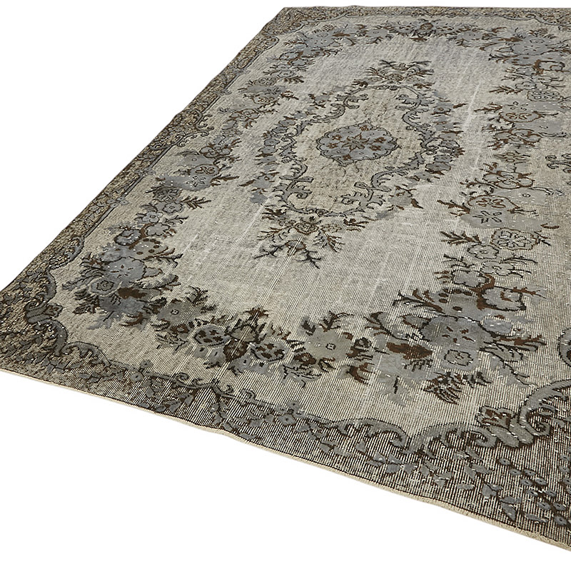 Alfombra Tallada a Mano Sobre Teñida - 182 cm x 294 cm - K0080814