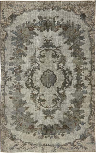 Hand Carved Over-Dyed Rug - 5' 7" x 8' 11" (67" x 107")