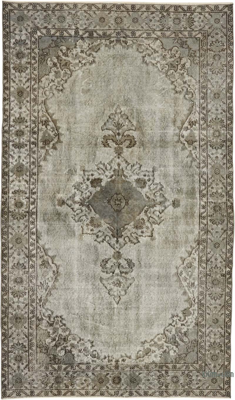 Hand Carved Over-Dyed Rug - 5' 7" x 9' 5" (67" x 113") - K0080820