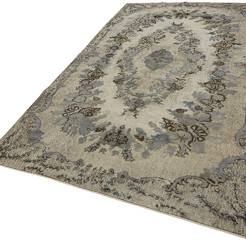 Hand Carved Over-Dyed Rug - 5' 7" x 9' 11" (67" x 119") - K0080821