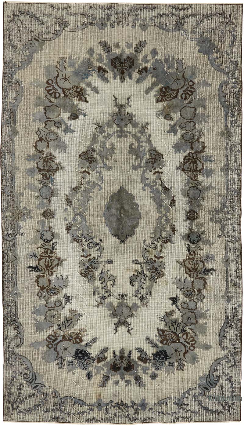 Hand Carved Over-Dyed Rug - 5' 7" x 9' 11" (67" x 119") - K0080821
