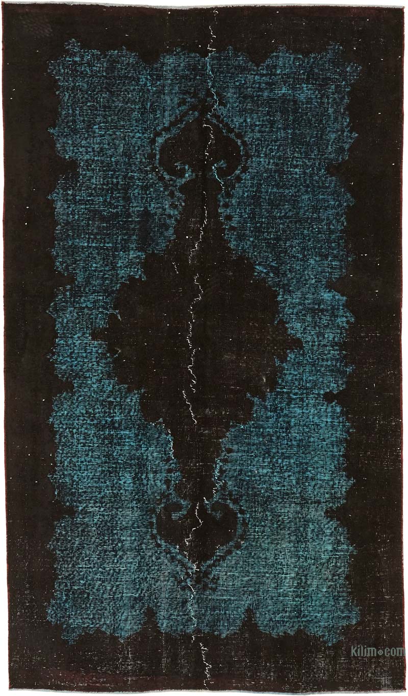 Hand Carved Over-Dyed Rug - 4' 11" x 8' 4" (59" x 100") - K0080822