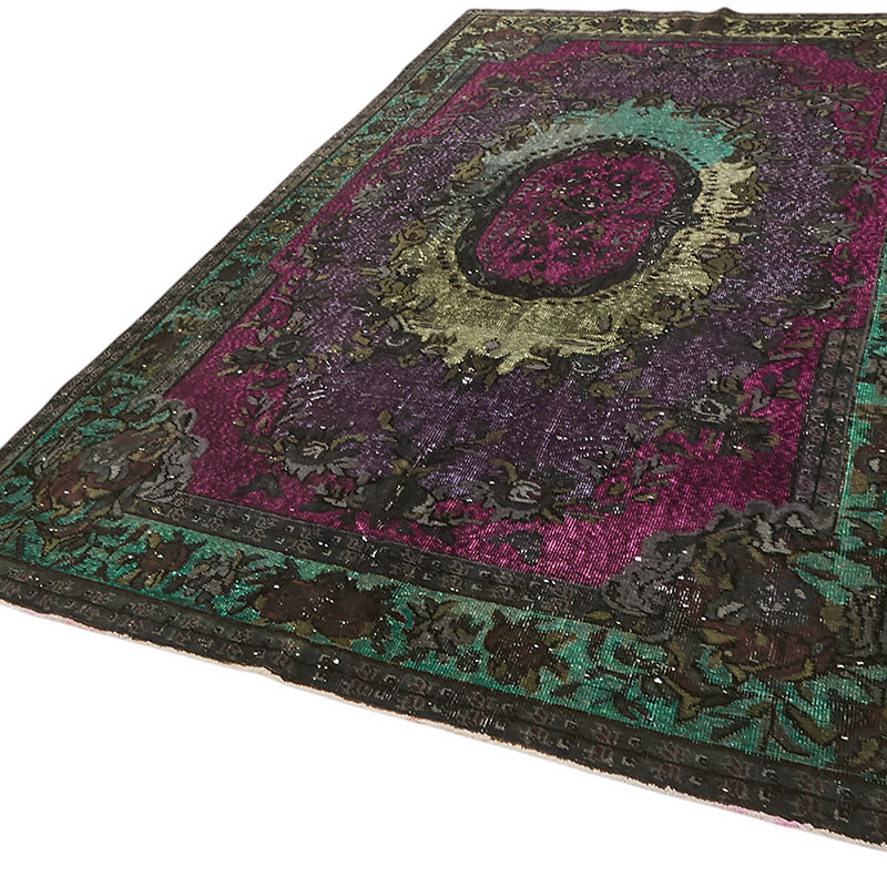 Hand Carved Over-Dyed Rug - 6'  x 9' 8" (72" x 116") - K0080823