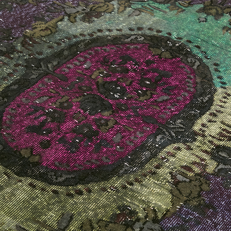 Hand Carved Over-Dyed Rug - 6'  x 9' 8" (72" x 116") - K0080823