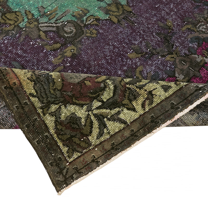 Hand Carved Over-Dyed Rug - 6'  x 9' 8" (72" x 116") - K0080823