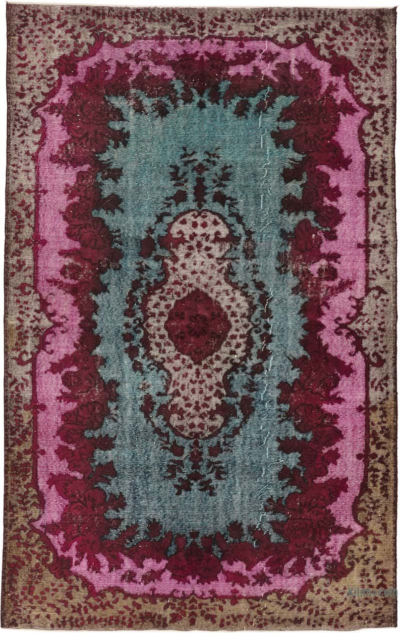 El Oyması Boyalı Halı - 187 cm x 298 cm - K0080824