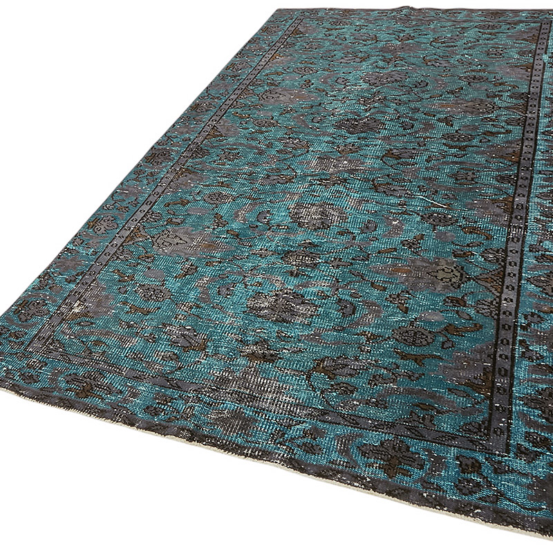 Alfombra Tallada a Mano Sobre Teñida - 162 cm x 277 cm - K0080826