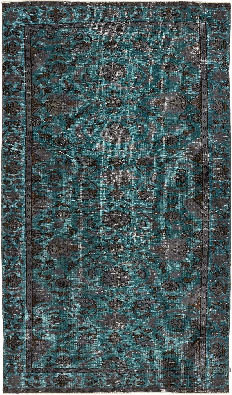 Alfombra Tallada a Mano Sobre Teñida - 162 cm x 277 cm - K0080826