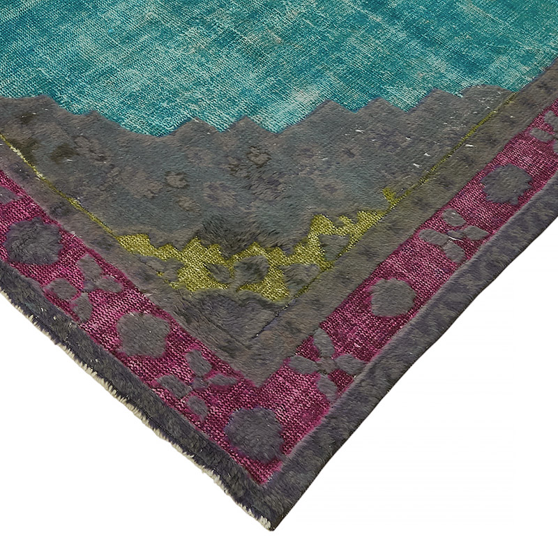 Hand Carved Over-Dyed Rug - 7' 1" x 10'  (85" x 120") - K0080827
