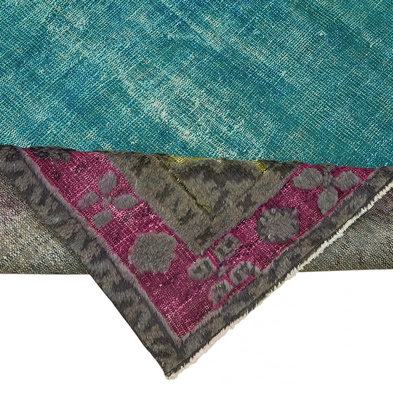 Hand Carved Over-Dyed Rug - 7' 1" x 10'  (85" x 120") - K0080827