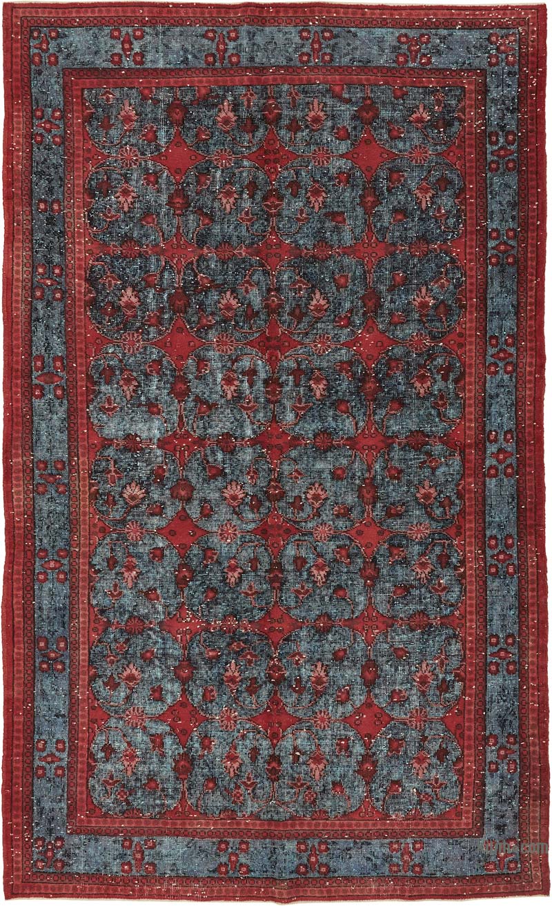 Hand Carved Over-Dyed Rug - 6' 2" x 10' 4" (74" x 124") - K0080828