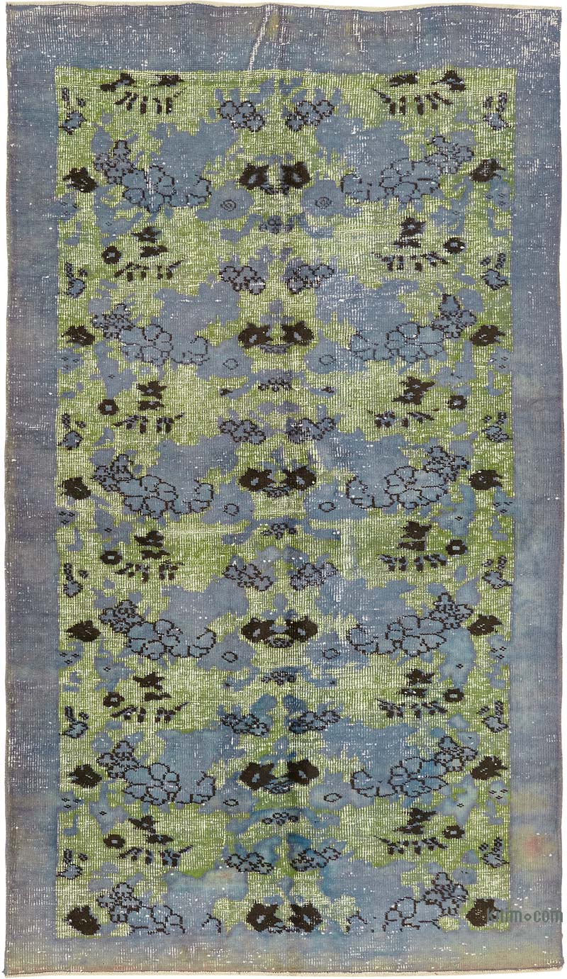 Alfombra Tallada a Mano Sobre Teñida - 150 cm x 262 cm - K0080829