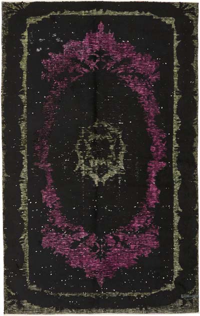 Alfombra Tallada a Mano Sobre Teñida - 161 cm x 257 cm