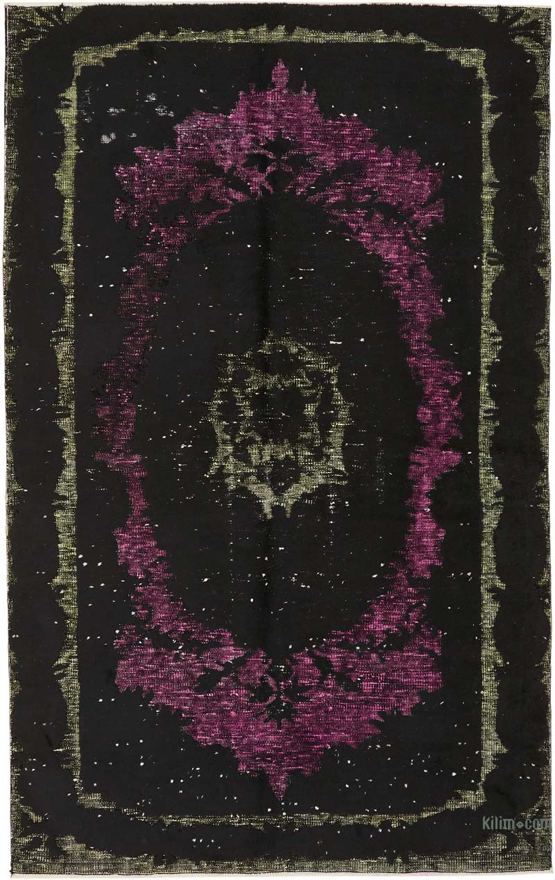 Alfombra Tallada a Mano Sobre Teñida - 161 cm x 257 cm - K0080832