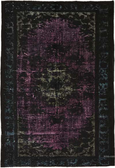 Alfombra Tallada a Mano Sobre Teñida - 182 cm x 267 cm