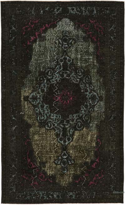 Hand Carved Over-Dyed Rug - 5' 5" x 8' 10" (65" x 106")