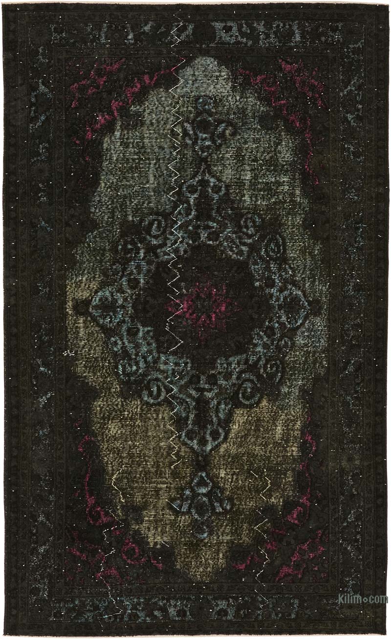 Hand Carved Over-Dyed Rug - 5' 5" x 8' 10" (65" x 106") - K0080836