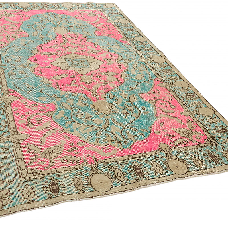 Alfombra Tallada a Mano Sobre Teñida - 173 cm x 273 cm - K0080839