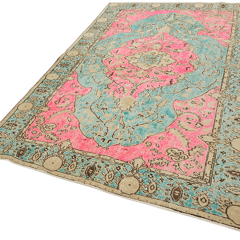 Alfombra Tallada a Mano Sobre Teñida - 173 cm x 273 cm - K0080839