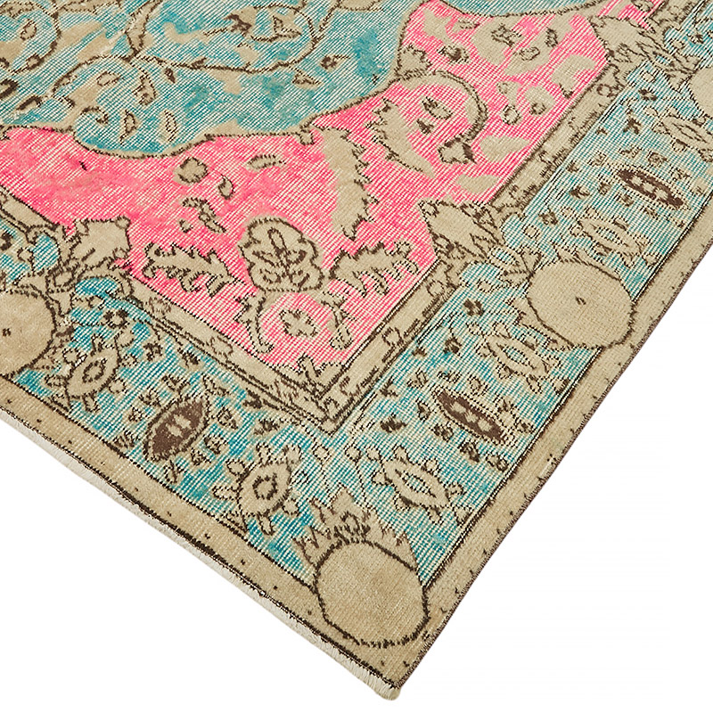 Alfombra Tallada a Mano Sobre Teñida - 173 cm x 273 cm - K0080839