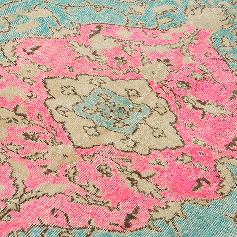 Alfombra Tallada a Mano Sobre Teñida - 173 cm x 273 cm - K0080839