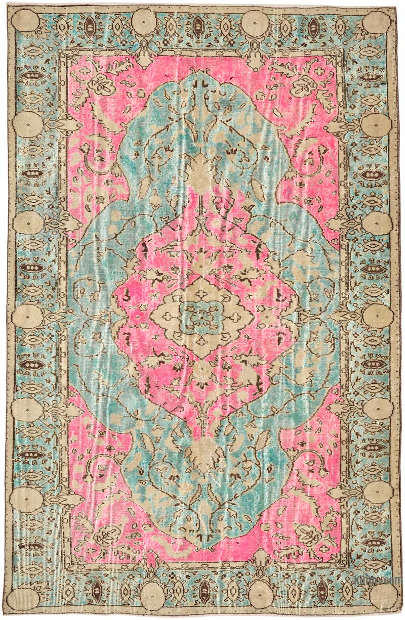 Alfombra Tallada a Mano Sobre Teñida - 173 cm x 273 cm - K0080839